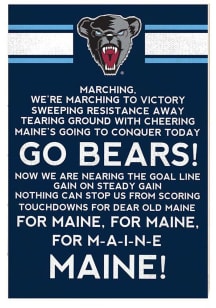 KH Sports Fan Maine Black Bears 34x23 Fight Song Sign