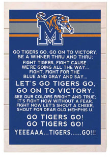 KH Sports Fan Memphis Tigers 34x23 Fight Song Sign