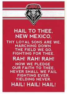KH Sports Fan New Mexico Lobos 34x23 Fight Song Sign