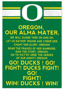 KH Sports Fan Oregon Ducks 34x23 Fight Song Sign