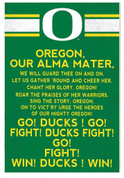 KH Sports Fan Oregon Ducks 35x24 Fight Song Sign