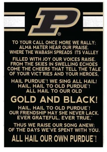 KH Sports Fan Purdue Boilermakers 34x23 Fight Song Sign
