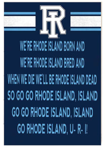 KH Sports Fan Rhode Island Rams 34x23 Fight Song Sign