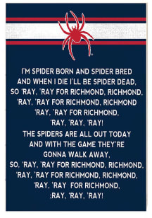 KH Sports Fan Richmond Spiders 34x23 Fight Song Sign