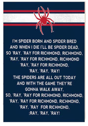 KH Sports Fan Richmond Spiders 35x24 Fight Song Sign