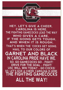 KH Sports Fan South Carolina Gamecocks 34x23 Fight Song Sign