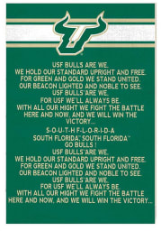 KH Sports Fan South Florida Bulls 35x24 Fight Song Sign