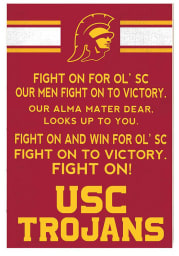 KH Sports Fan USC Trojans 35x24 Fight Song Sign