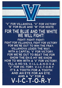 KH Sports Fan Villanova Wildcats 34x23 Fight Song Sign