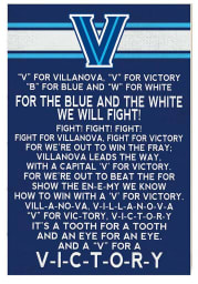 KH Sports Fan Villanova Wildcats 35x24 Fight Song Sign