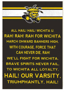 KH Sports Fan Wichita State Shockers 34x23 Fight Song Sign