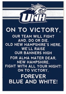 KH Sports Fan New Hampshire Wildcats 34x23 Fight Song Sign