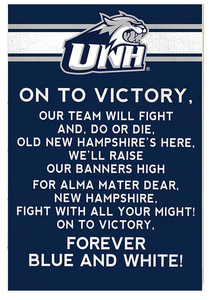 KH Sports Fan New Hampshire Wildcats 35x24 Fight Song Sign