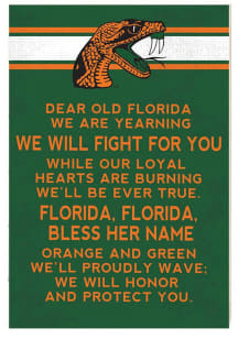 KH Sports Fan Florida A&amp;M Rattlers 34x23 Fight Song Sign