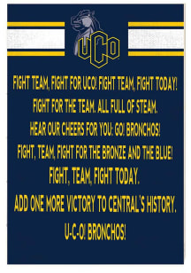 KH Sports Fan Central Oklahoma Bronchos 34x23 Fight Song Sign
