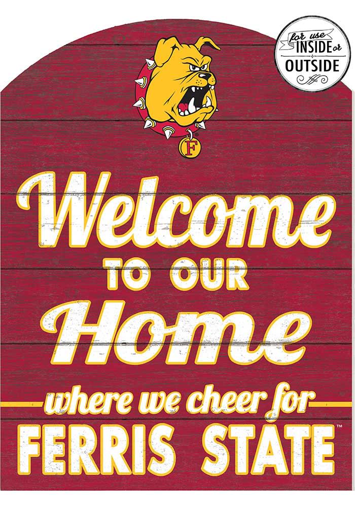 KH Sports Fan Ferris State Bulldogs 16x22 Indoor Outdoor Marquee Sign