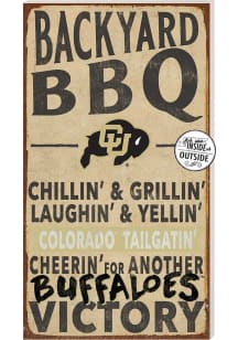 KH Sports Fan Colorado Buffaloes 11x20 Indoor Outdoor BBQ Sign