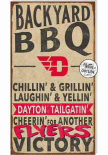 KH Sports Fan Dayton Flyers 11x20 Indoor Outdoor BBQ Sign