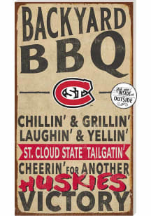 KH Sports Fan St Cloud State Huskies 11x20 Indoor Outdoor BBQ Sign