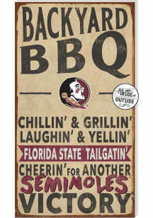 KH Sports Fan Florida State Seminoles 11x20 Indoor Outdoor BBQ Sign