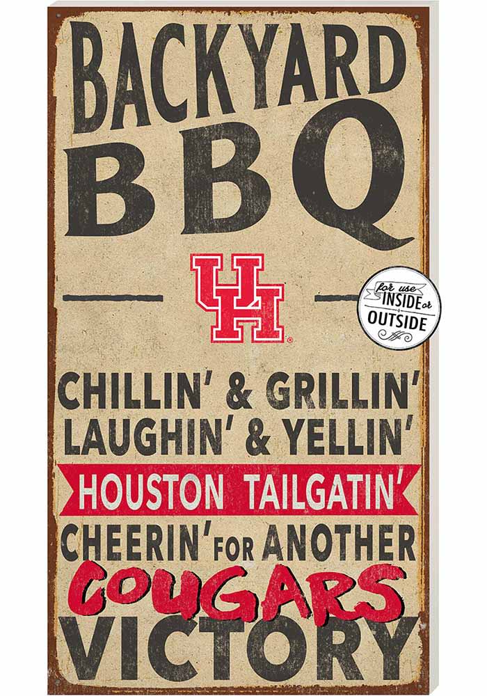 KH Sports Fan Houston Cougars 11x20 Indoor Outdoor BBQ Sign