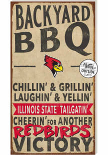 KH Sports Fan Illinois State Redbirds 11x20 Indoor Outdoor BBQ Sign
