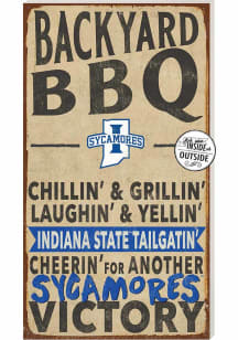 KH Sports Fan Indiana State Sycamores 11x20 Indoor Outdoor BBQ Sign