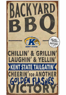 KH Sports Fan Kent State Golden Flashes 11x20 Indoor Outdoor BBQ Sign