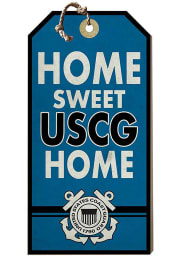 KH Sports Fan Coast Guard Home Sweet Home Hanging Tag Sign