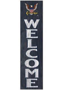 KH Sports Fan Navy 11x46 Welcome Leaning Sign