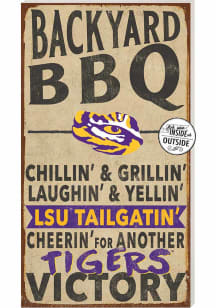 KH Sports Fan LSU Tigers 11x20 Indoor Outdoor BBQ Sign