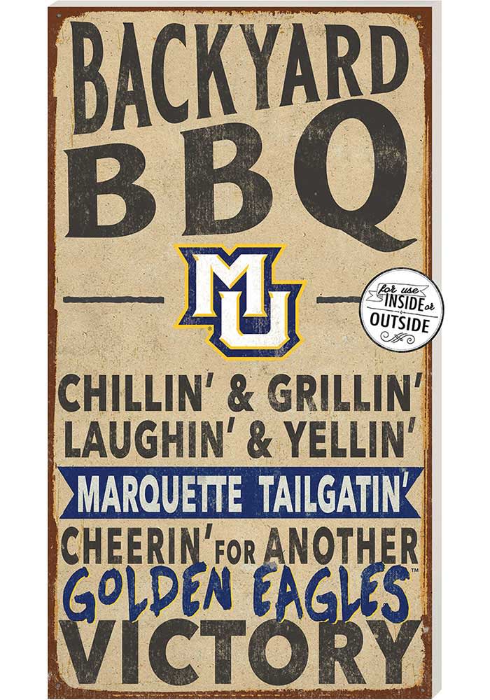 KH Sports Fan Marquette Golden Eagles 11x20 Indoor Outdoor BBQ Sign