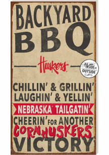 KH Sports Fan Nebraska Cornhuskers 11x20 Indoor Outdoor BBQ Sign