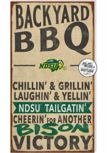 KH Sports Fan North Dakota State Bison 11x20 Indoor Outdoor BBQ Sign