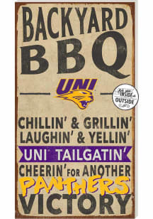 KH Sports Fan Northern Iowa Panthers 11x20 Indoor Outdoor BBQ Sign
