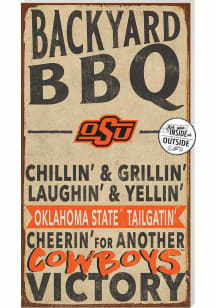 KH Sports Fan Oklahoma State Cowboys 11x20 Indoor Outdoor BBQ Sign