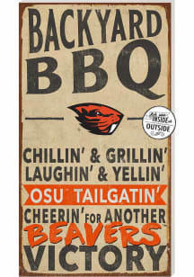 KH Sports Fan Oregon State Beavers 11x20 Indoor Outdoor BBQ Sign