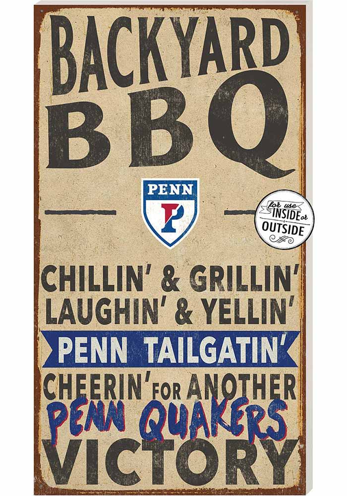 KH Sports Fan Pennsylvania Quakers 11x20 Indoor Outdoor BBQ Sign