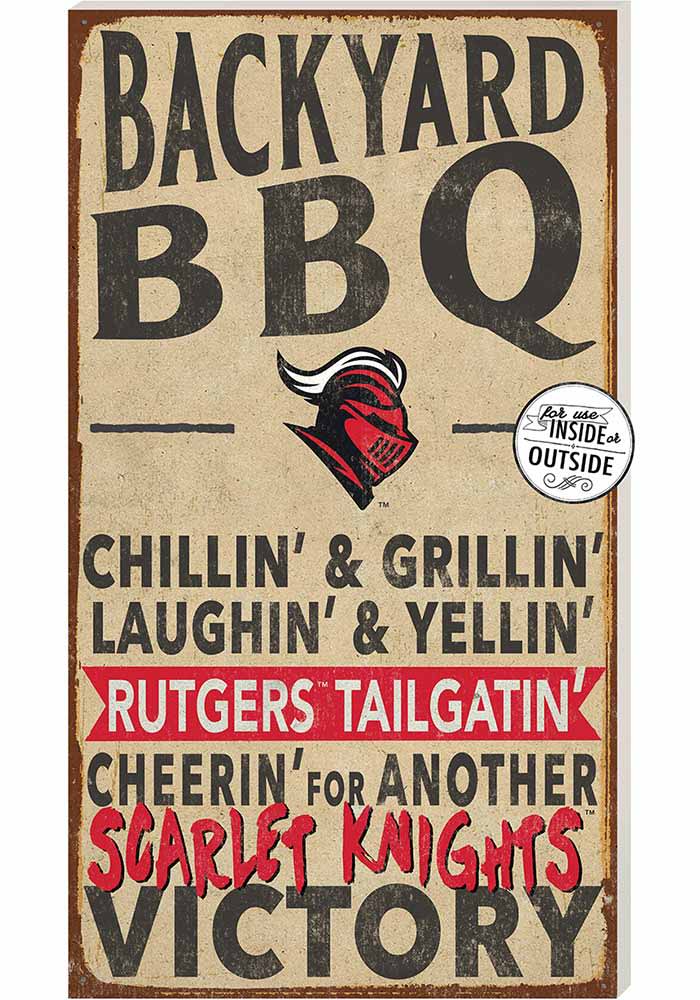 KH Sports Fan Rutgers Scarlet Knights 11x20 Indoor Outdoor BBQ Sign
