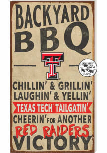 KH Sports Fan Texas Tech Red Raiders 11x20 Indoor Outdoor BBQ Sign