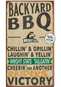 KH Sports Fan Wright State Raiders 11x20 Indoor Outdoor BBQ Sign