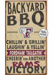 KH Sports Fan Fordham Rams 11x20 Indoor Outdoor BBQ Sign