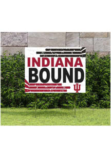 Red Indiana Hoosiers 18x24 Retro School Bound Yard Sign