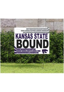 K-State Wildcats 18x24 Retro School Bound Yard Sign