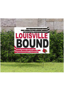 Louisville Cardinals 18x24 Retro School Bound Yard Sign
