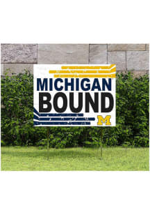 Michigan Wolverines 18x24 Retro School Bound Yard Sign