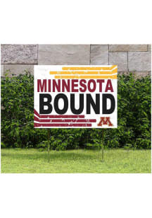 Red Minnesota Golden Gophers 18x24 Retro School Bound Yard Sign