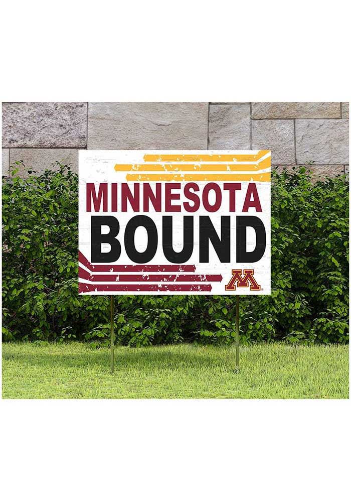 Minnesota Golden Gophers 18x24 Retro School Bound Yard Sign