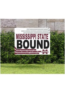 Mississippi State Bulldogs 18x24 Retro School Bound Yard Sign