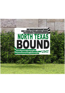 North Texas Mean Green 18x24 Retro School Bound Yard Sign